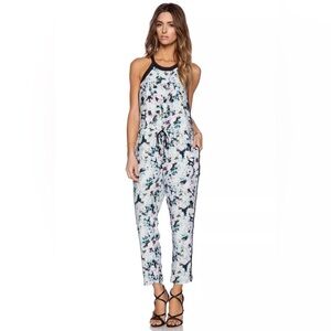 Parker $330 Silk Jasmine Ellery Combo Jumpsuit, sz M